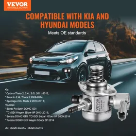 Højtryksbrændstofpumpe 50-80 L/H Strømningshastighed 0,5 MPa