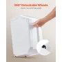 Rice Storage Container, 4.5Gallon/20L x2 Capacity Large Dog Food Dispenser Bin, Kitchen Ingredient Grain Cereal Flour Bin, Pet f