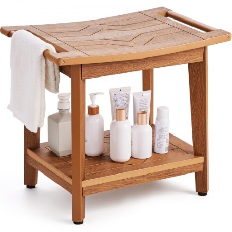Poly Lumber Shower Bench 21 x 14 x 18.5 in Shower Stool Chair for Bathroom