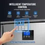 Commercial Blast Freezer, 114 L / 4 Cu.ft Blast Chiller with 5 Trays, Blast Chiller Freezer Chest with 4 Freezing Modes, Stainle