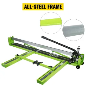 Tile Cutter 47-Inch Manual Tile Cutter 1.4-Inch Tile Cutting Machine Ceramic Porcelain Tile Cutter w/ Laser Guide All-Steel