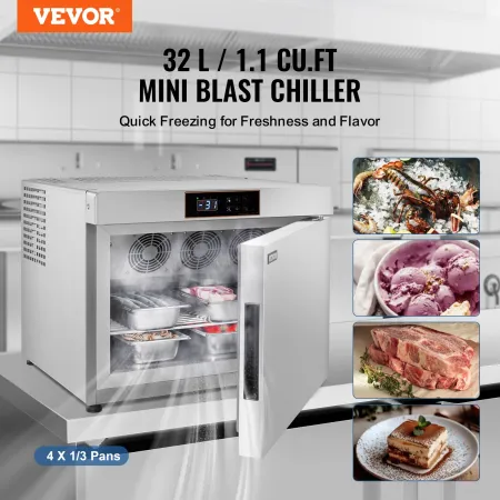 32L COMMERCIAL BLAST FRYSER 4 Bakker Blast Chiller Chest