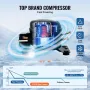 Commercial Blast Freezer, 32 L / 1.1 Cu.ft Blast Chiller with 4 1/3 Trays, Blast Chiller Freezer Chest with Cooling & Freezing M