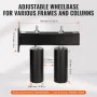 Sliding Gate Kit, 6” Rolling Gate Hardware Kit with T-Bracket, Universal Adjustable Sliding Gate Rollers, Heavy Duty Black Slidi