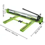 Tile Cutter 47-Inch Manual Tile Cutter 1.4-Inch Tile Cutting Machine Ceramic Porcelain Tile Cutter with Laser Guide All-Steel Fr