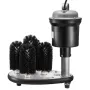 Electric Commercial Glass Washer, 5-Brush Bar Glass Cleaner, 1200 Cups/Hour Wine Glass Cleaning Machine, Bar Glass Washer for Ch