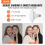 Softbox Lighting Kit 24 i x 24 i 30W 5500K LED -pærer Justerbar