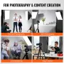 Softbox Lighting Kit 60x60 cm / 24x24 in 30W 5500K LED Bulbs Adjustable Stand