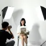 Softbox Lighting Kit 60x60 cm / 24x24 in 30W 5500K LED Bulbs Adjustable Stand
