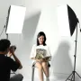 Softbox Lighting Kit 50x70 cm / 20x28 in 30W 5500K LED Bulbs Adjustable Stand