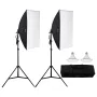 Softbox Lighting Kit 50x70 cm / 20x28 in 30W 5500K LED Bulbs Adjustable Stand