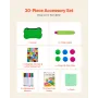 2-i-1 Kids Art Easel-dobbeltsidet træ magnetisk tavle tavle