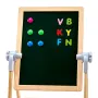 2-i-1 Kids Art Easel-dobbeltsidet træ magnetisk tavle tavle