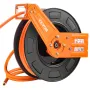 Retractable Air Hose Reel, 3/8 IN x 65 FT Hybrid Air Hose Max 300PSI, Air Compressor Hose Reel Auto-Rewind with 5FT Lead in, Cei