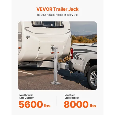 Trailer Jack Bolt-On Trailer Tongue Jack 8000 lbs statisk