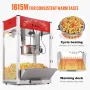 Popcorn Maker, 1615W Popcorn Popper Machine, 16 Oz Kettle Large Capacity Countertop Popcorn Maker with Tempered Glass, Includes 