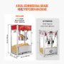 Popcorn Maker, 1615W Popcorn Popper Machine, 16 Oz Kettle Large Capacity Countertop Popcorn Maker with Tempered Glass, Includes 
