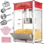 Popcorn Maker, 1615W Popcorn Popper Machine, 16 Oz Kettle Large Capacity Countertop Popcorn Maker with Tempered Glass, Includes 