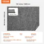 Rug Pad Without Slip Resistance, Protective Cushioning Carpet Pad, 9' x 12', 1/4"Thick, 100% Pure Polyester Felt, 10-11㎡ Premium