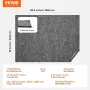 Rug Pad Without Slip Resistance, Protective Cushioning Carpet Pad, 8' x 10', 1/4"Thick, 100% Pure Polyester Felt, 7-8㎡ Premium C