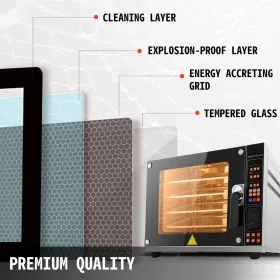 Countertop Toaster Oven 4-Tier Convection Oven 4500W Toaster Oven  with Spray Function Convection Toaster Oven Intelligent