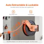 Retractable Air Hose Reel, 3/8IN x 50FT Hybrid Air Hose Max 300PSI, Air Compressor Hose Reel Auto-Rewind with 5FT Lead in, Ceili