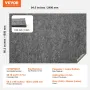 - Slip-Resistant Rug Pad - Protective Cushioning Carpet Pad - 5' x 8' - 1/4"Thick - Dual Surface - Polyester Felt + Latex - Gray
