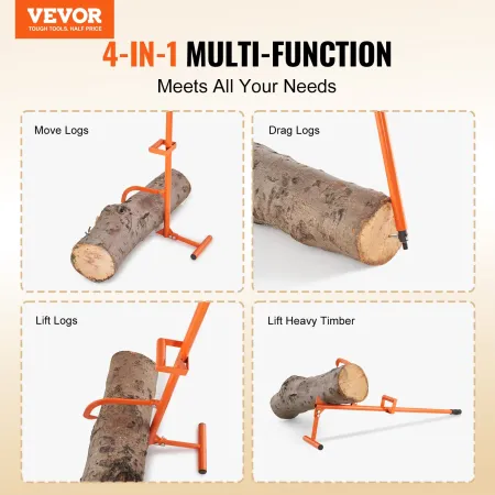 Timberjack Log Litter 4 i 1 Log Roller 46,5 i logning af