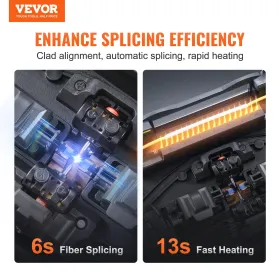 Fiber Fusion Splicer 4 Motors klædt justering med 6s splejsning 13s opvarmning