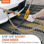 Ratchet Chain Binder, 5/16"-3/8" Heavy Duty Load Binders, with G80 Chains 7100 lbs Secure Load Limit, Labor-saving Anti-skid