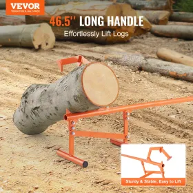 Timberjack 46.5 in Heavy Duty Log Lifter for Max 15" Dia Logs Rolling