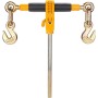Ratchet Chain Binder, 5/16"-3/8" Heavy Duty Load Binders, with G80 Chains 7100 lbs Secure Load Limit, Labor-saving Anti-skid