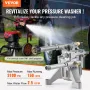 Trykskivepumpe 7/8 "Skaft lodret 3100 psi 2,5 gpm med 5 dyser