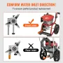 Pressure Washer Pump, 22mm(7/8") Shaft Vertical, 214 bar(3100 PSI), 9.5 L/min(2.5GPM), Replacement Power Washer Pumps Kit with 5