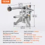 Pressure Washer Pump, 22mm(7/8") Shaft Vertical, 214 bar(3100 PSI), 9.5 L/min(2.5GPM), Replacement Power Washer Pumps Kit with 5