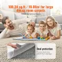 Rug Pad Gripper 9 'X 12' Beskyttende tæppepude 0,47 "tyk til