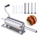 Manual Sausage Stuffer 2.5L Horizontal Sausage Machine 201 Stainless Steel