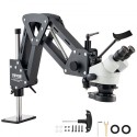 Multi-Directional Microscope with Spring Bracket Ring Light 7X-45X Jewelry
