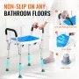 Shower Chair, 400 lbs Capacity, Shower Seat with Back, Adjustable Height Shower Stool, Shower Chair for Inside Shower Bathtub, N