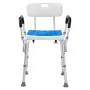 Shower Chair, 400 lbs Capacity, Shower Seat with Back, Adjustable Height Shower Stool, Shower Chair for Inside Shower Bathtub, N