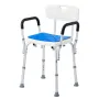 Shower Chair, 400 lbs Capacity, Shower Seat with Back, Adjustable Height Shower Stool, Shower Chair for Inside Shower Bathtub, N