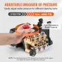 Pressure Washer Pump, 25.4 mm(1") Shaft Horizontal Triplex Plunger, 276 bar(4000 PSI), 15 L/min(4.0GPM), Replacement Power Washe