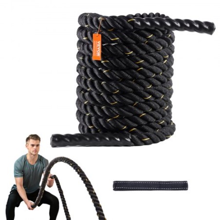 Battle Rope 1,5 "30ft gymnastik træningsstyrke træningsøvelse fitness reb