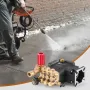 Højtryksrenserpumpe 3/4" aksel horisontal triplex stempel 3300