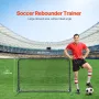 6x4ft fodbold rebound træner fodboldtræningsudstyr dobbeltsidet