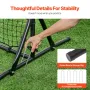6x4ft fodbold rebound træner fodboldtræningsudstyr dobbeltsidet