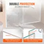 Frameless Shower Door, 58-59" W x 75" H, Shower Sliding Glass Door with 5/16"(8mm) Clear SGCC Tempered Glass, Waterproof Shatter