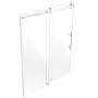 Frameless Shower Door, 58-59" W x 75" H, Shower Sliding Glass Door with 5/16"(8mm) Clear SGCC Tempered Glass, Waterproof Shatter
