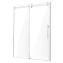 Frameless Shower Door, 58-59" W x 75" H, Shower Sliding Glass Door with 5/16"(8mm) Clear SGCC Tempered Glass, Waterproof Shatter