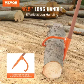 Log Peavey 46.5 i træhåndtag Logløfter Max 18 i åbning af logrulle